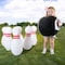 Toy Time Giant Bowling Game Set, Inflatable Jumbo Pins and Ball, Outdoor and Indoor Use, For Children/Adults 875761NGM - alternate 1